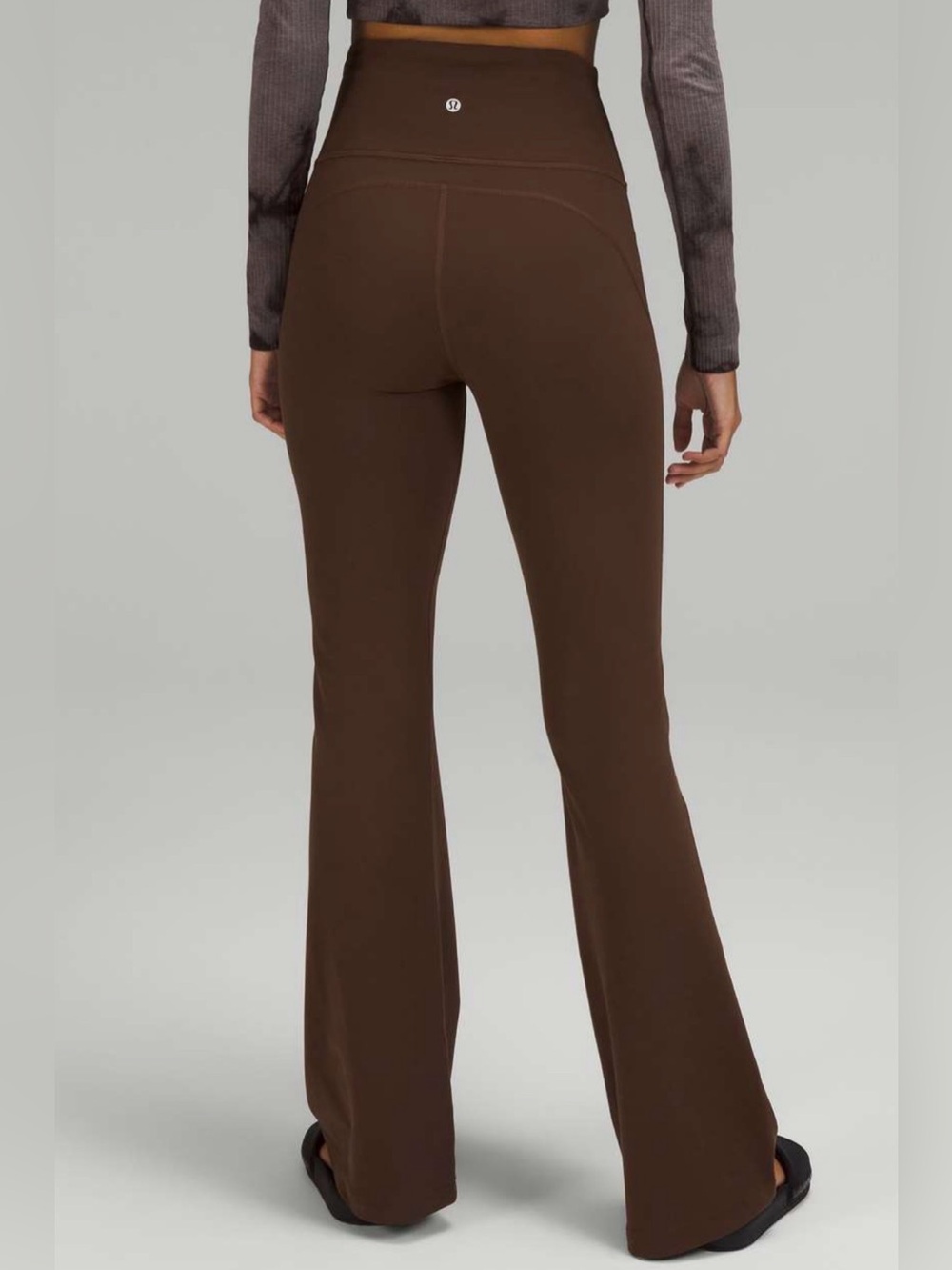 Lululemon Groove Super-High-Rise Flared Pant Nulu in Java size 2